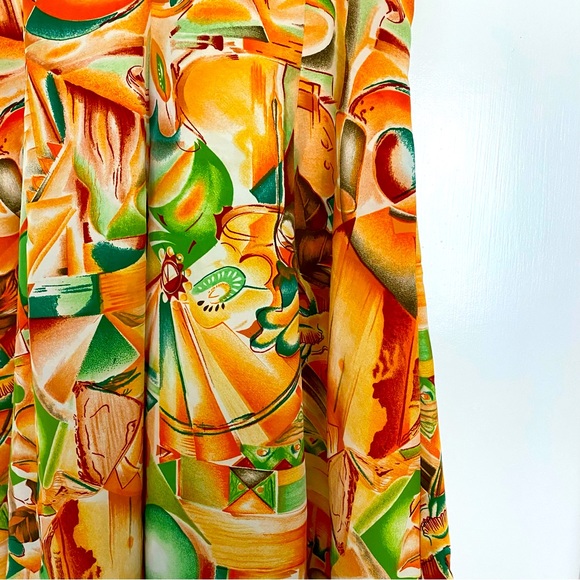 Beautiful summer print tailor made dress - Picture 2 of 4